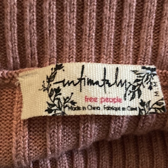 Free People Ribbed Sleeveless Bodysuit in Mauve - Picture 5 of 5